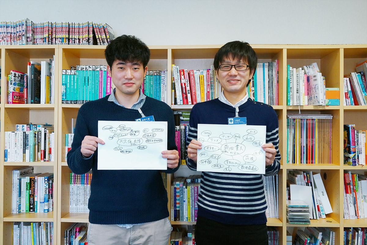 インターンシップ初日の2人