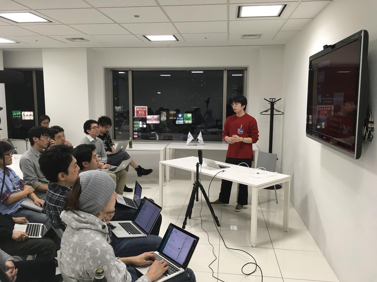 @okkun の発表風景