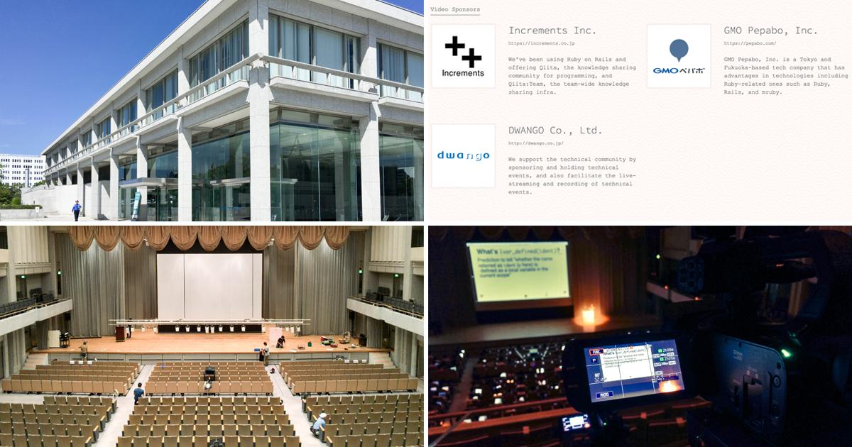 広島国際会議場のフェニックスホールとVideo Sponsor