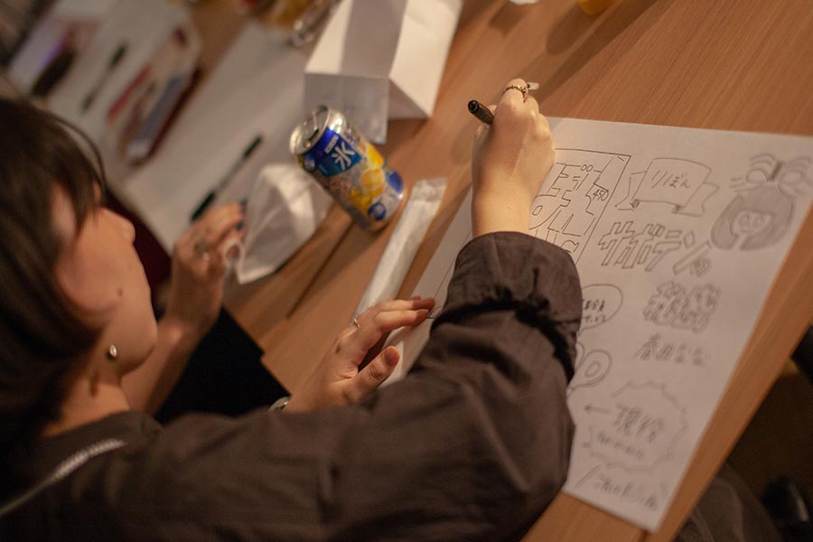 もくもく自己紹介プレゼンを描く