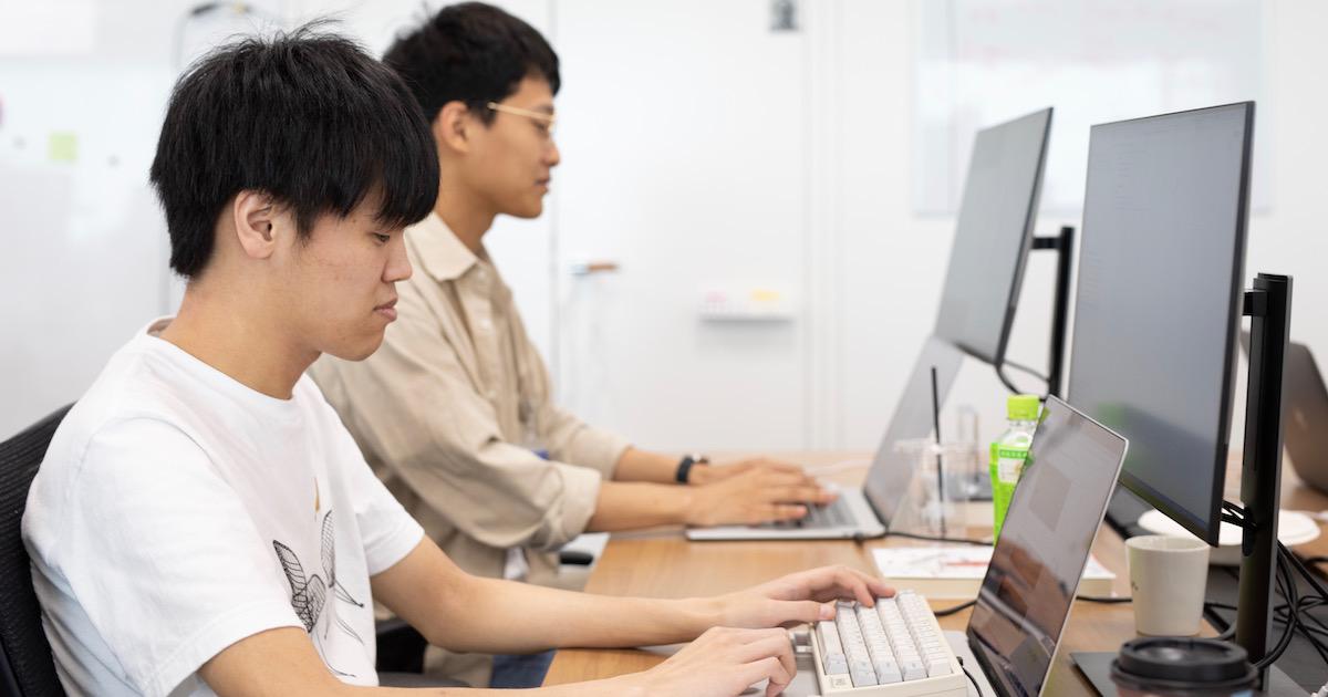 集中している研修メンバー