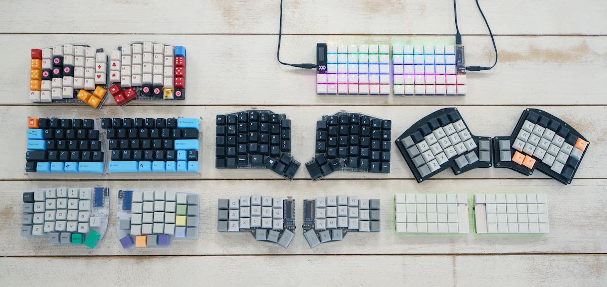 自作派パートナー一同のキーボードたち