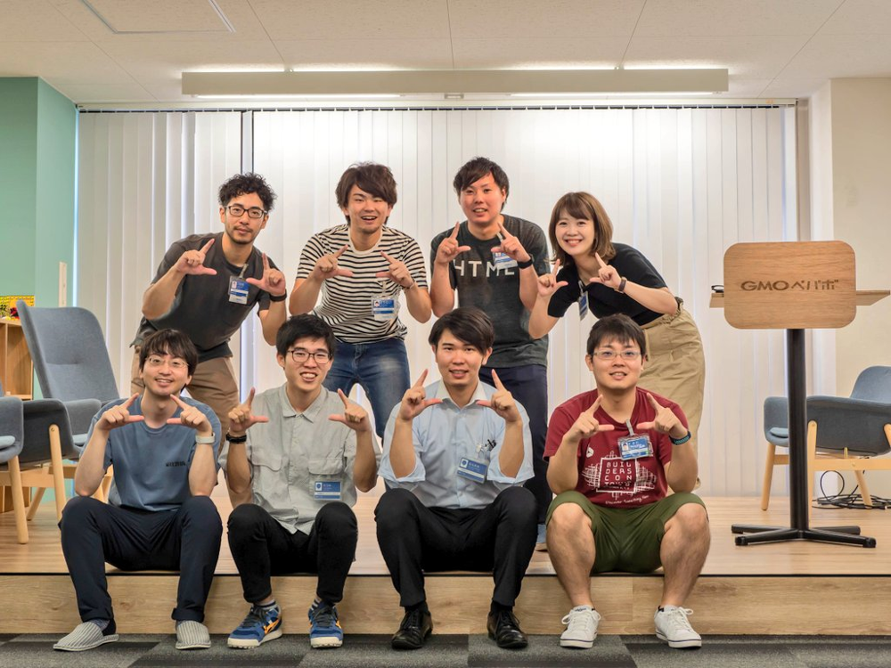 インターン初日の写真