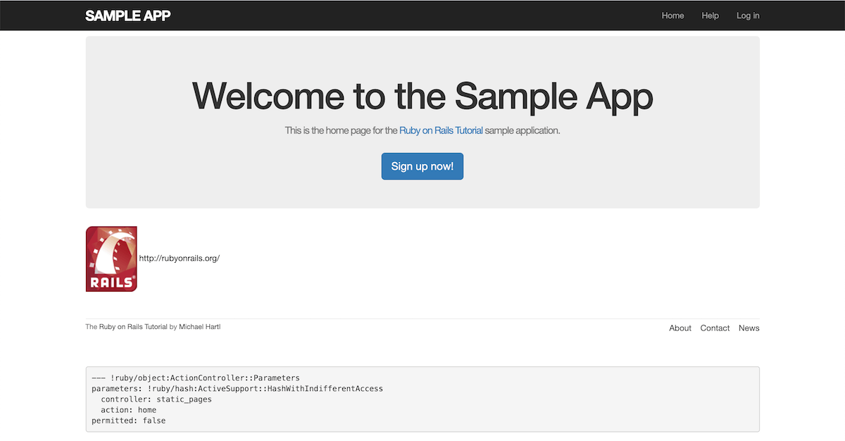 Rails Tutorial研修で作成したアプリケーション