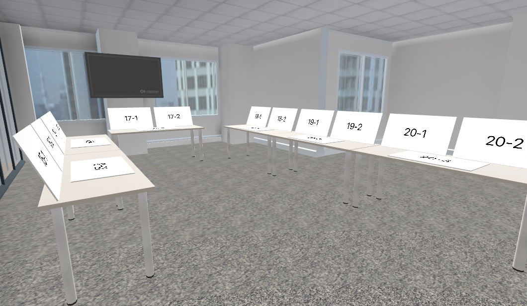 バーチャルお産合宿 会場設営中の様子2