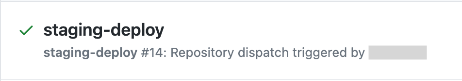 GitHub Actions 上でワークフローが動作する
