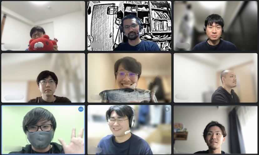 ホスティング事業部のチームミーティング風景