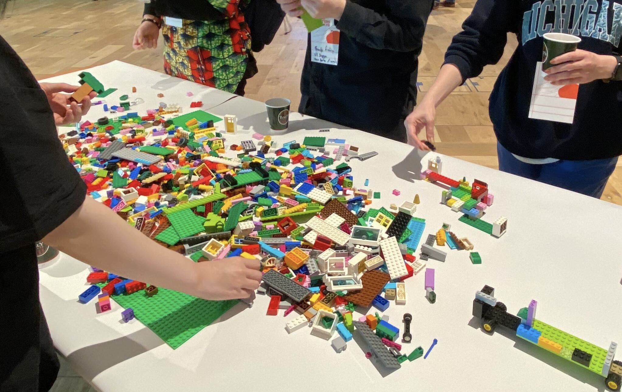 オフライン会場に用意されていたレゴスペースの様子