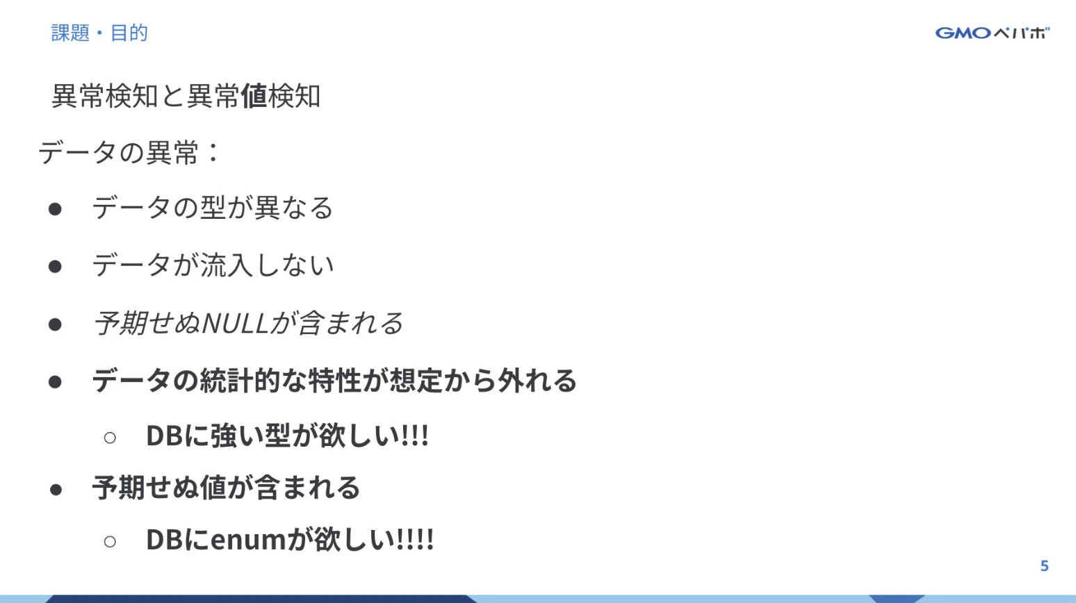 データ異常検知チームのスライド