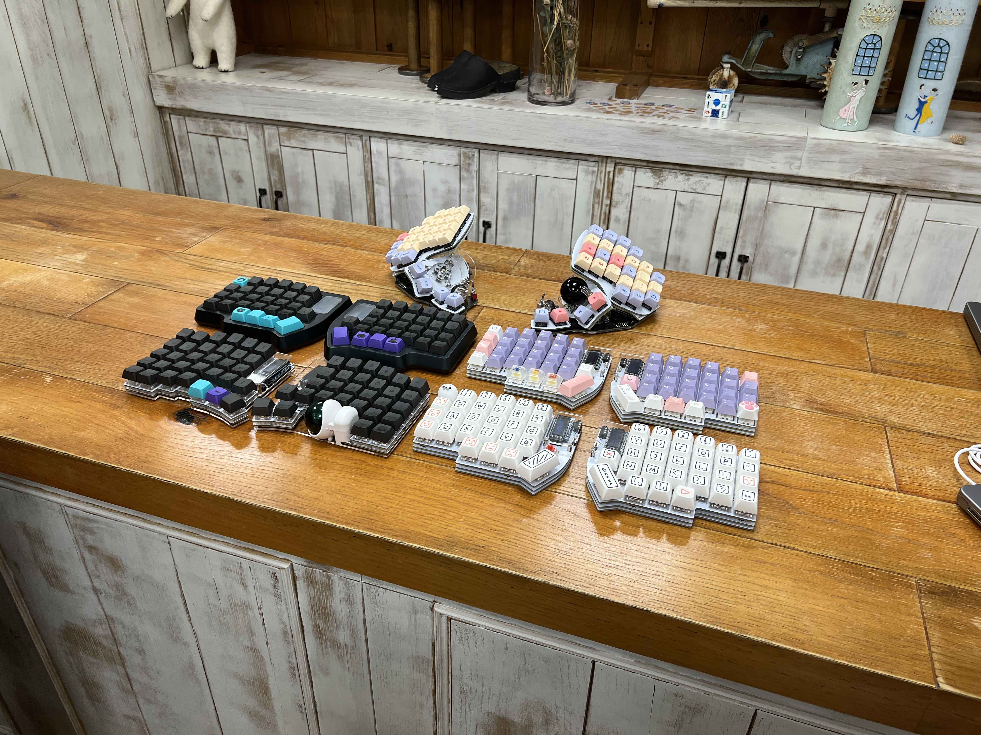 参加者の自作キーボード