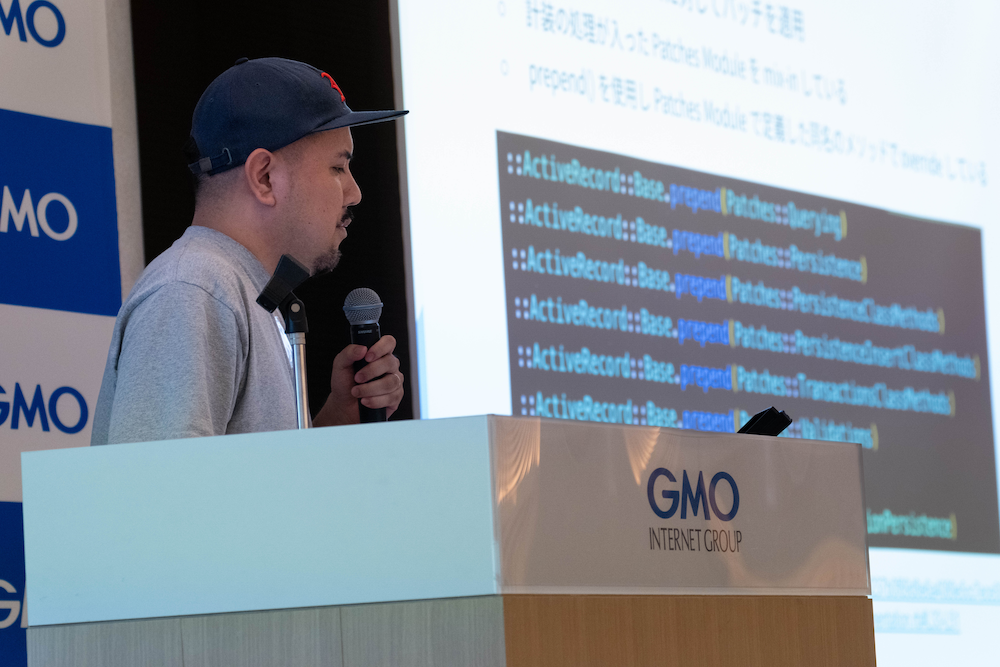 本項の話者であるnaryoの登壇写真