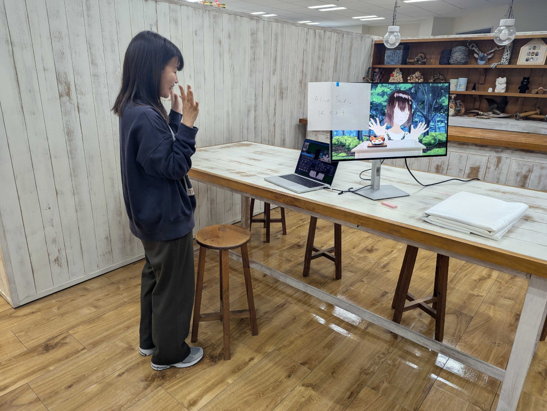 社内仮設ミニブースの様子